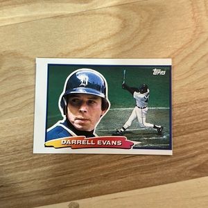 GREAT SERIES 1988 BIG TOPPS BASEBALL CARD DETROIT TIGERS DARRELL EVANS